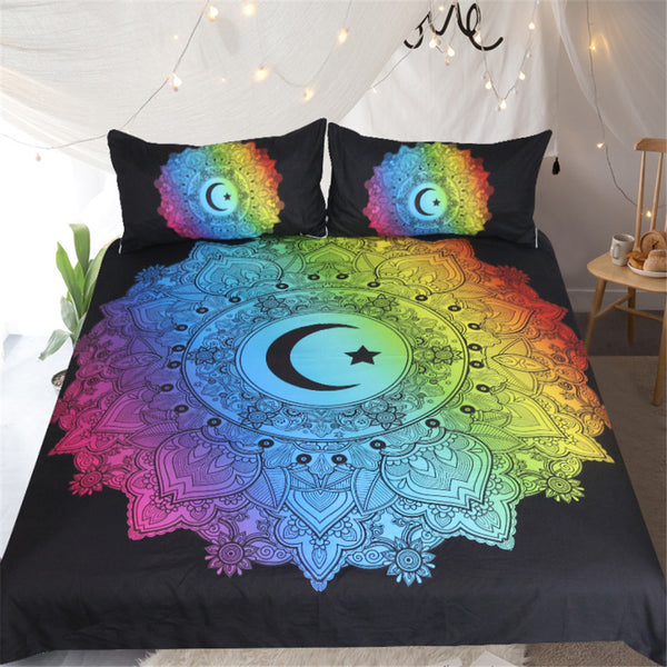 BeddingOutlet Mandala Collection Elephant Duvet Cover With Pillowcase Colorful Printed Bedding Set Bohemian Bed Set Quilt Cover